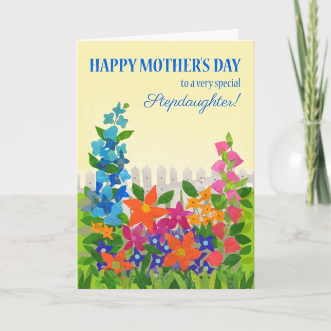Carte Jardin Fleur Fête de la Fille de Stepgirl (Devant)