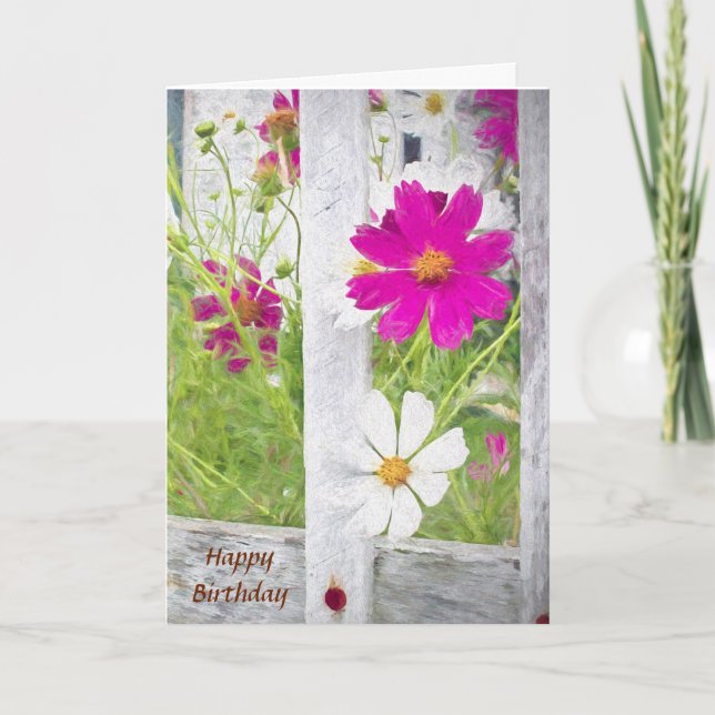 Carte jardin fleuri (Devant)