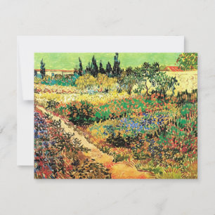 Carte Jardin fleuri avec chemin par Vincent van Gogh
