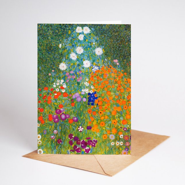 Carte Jardin fleuri | Gustav Klimt (Créateur téléchargé)