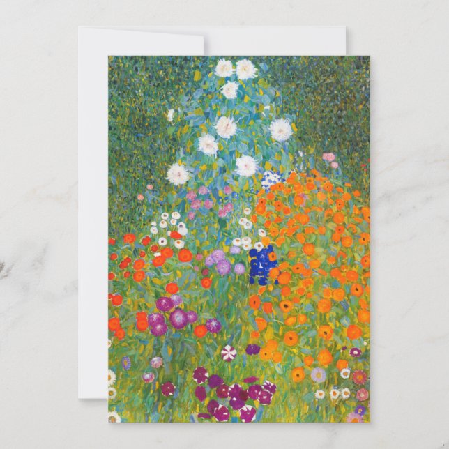 Carte Jardin fleuri | Gustav Klimt (Devant)