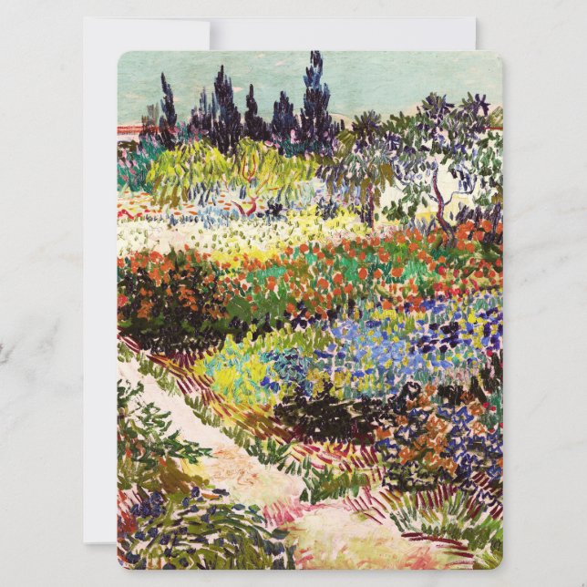 Carte Jardin Floral Van Gogh À Arles Art Floral (Devant)