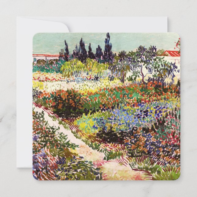 Carte Jardin Floral Van Gogh À Arles Art Floral (Devant)