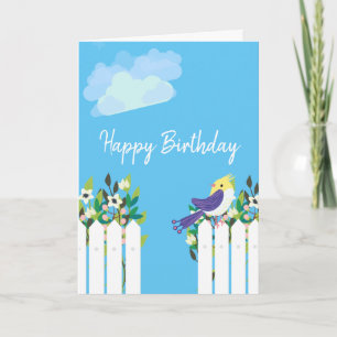 Carte Jardin heureux anniversaire