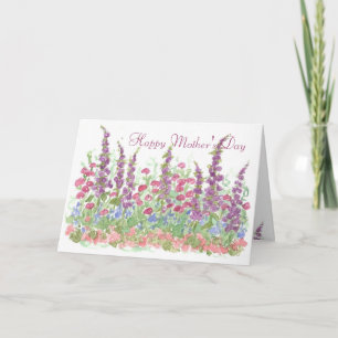 Carte Jardin heureux de ressort du jour de mère de