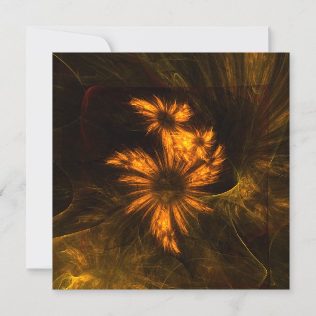 Carte Jardin mystique Art Abstrait (Devant)