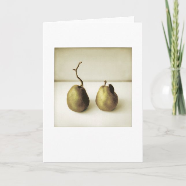 Carte Jardin Poires Photo Peinture Vierge Salutation (Devant)