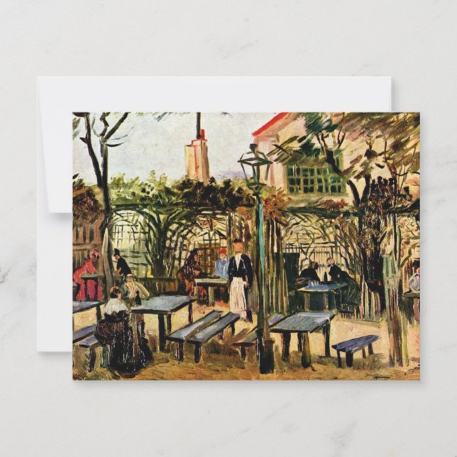 Carte Jardin Sur Montmartre (La Guinguette), (Devant)