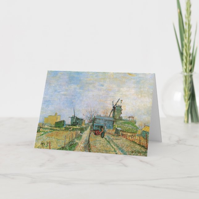 Carte Jardin végétal à Montmartre par Vincent van Gogh (Devant)