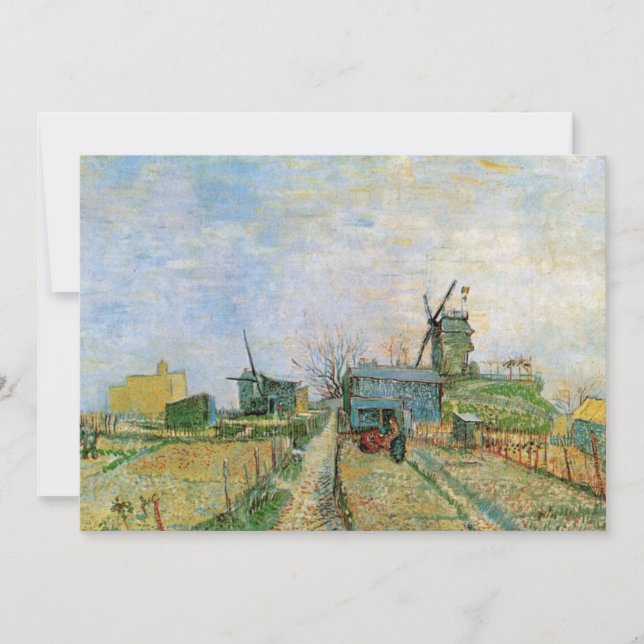 Carte Jardin végétal à Montmartre par Vincent van Gogh (Devant)