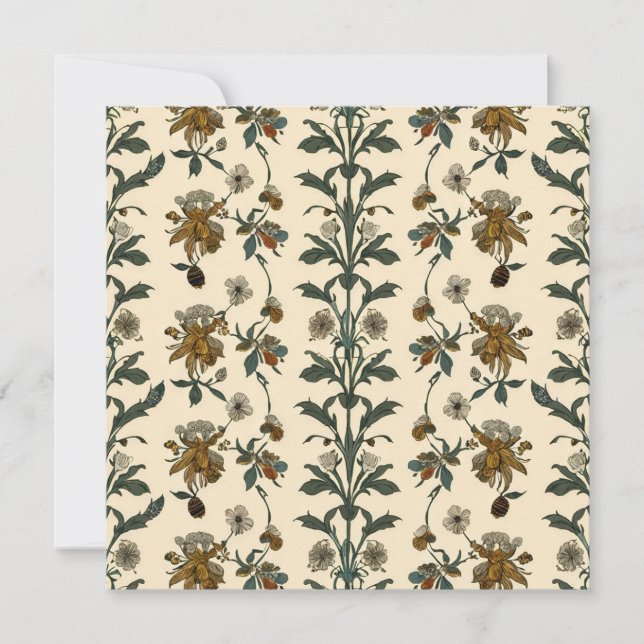 Carte Jardin Vintage  (Devant)