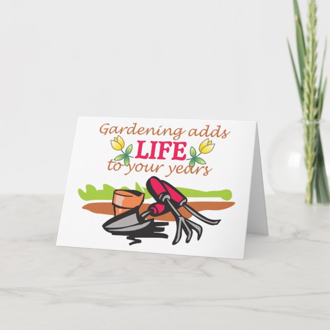 Carte Jardinage Ajoute De La Vie (Devant)