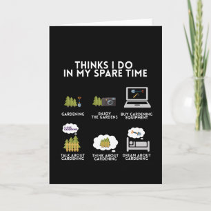 Carte Jardinage Jardin jardiner FLowers plante drôle