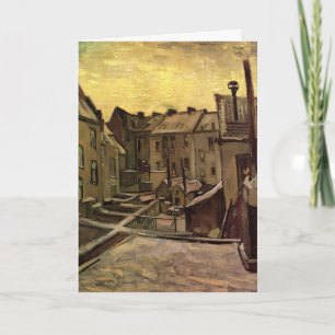 Carte Jardins de maisons anciennes par Vincent van Gogh