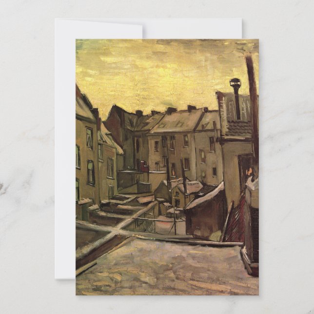 Carte Jardins de vieilles maisons par Vincent van Gogh (Devant)