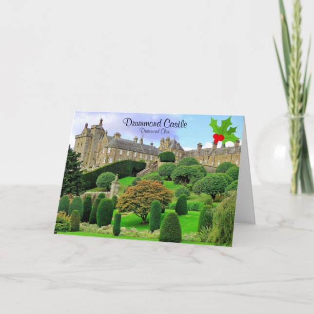 Carte Jardins du château du clan Drummond élégant Noël H (Devant)