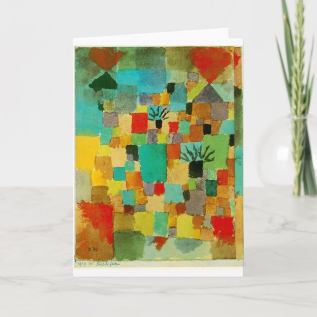 Carte Jardins du Sud (tunisien) par Paul Klee (Devant)