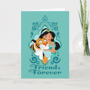 Carte Jasmine & Rajah "Les amis pour toujours"