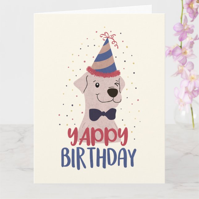 Carte Jaune anniversaire (Orchidée)