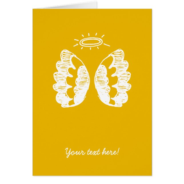 Carte jaune d'ange (Devant)