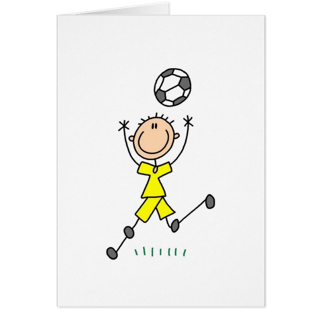 Carte jaune du football de garçons (Devant)