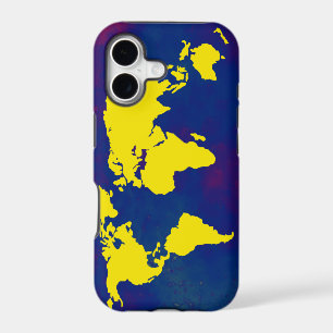 carte jaune du monde