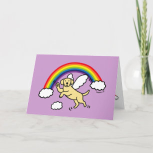 Carte Jaune Labrador Guardian Angel Merci