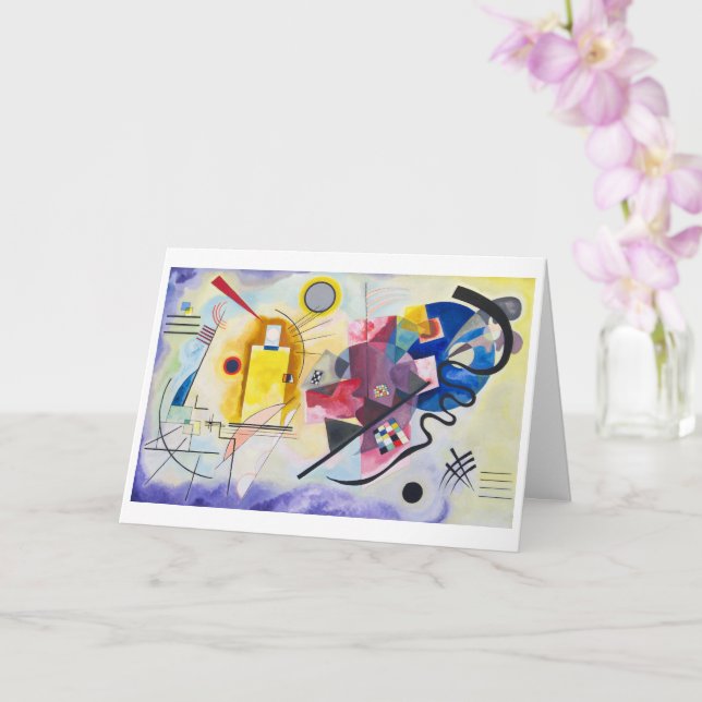 Carte Jaune-Rouge-Bleu | Kandinsky | (Orchidée)