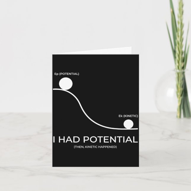 Carte J'avais du potentiel  (Devant)