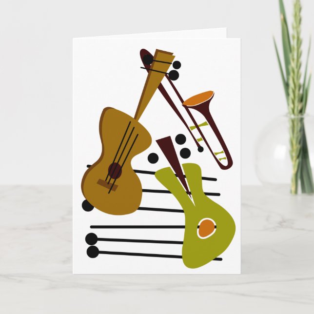 Carte Jazz blanche (Devant)