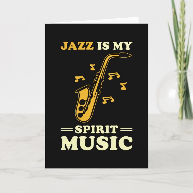 Carte Jazz Dire Cadeau (Devant)