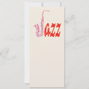 Carte Jazz saxophone