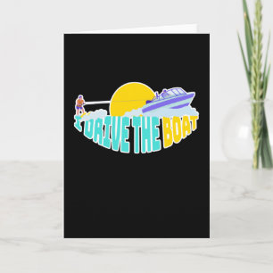 Carte Je Conduis Le Boat Waterski