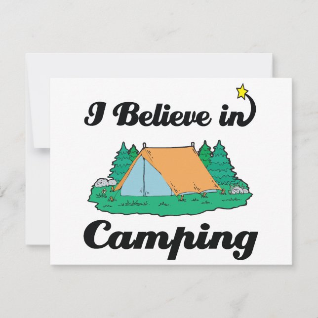 Carte je crois au camping (Devant)