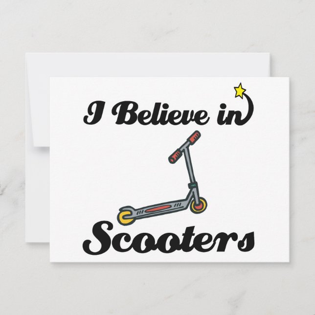 Carte je crois aux scooters (Devant)