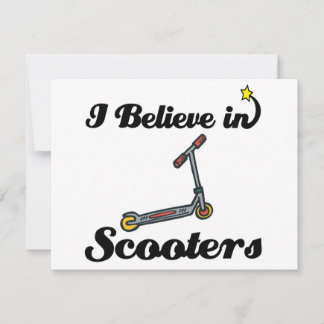 Carte je crois aux scooters