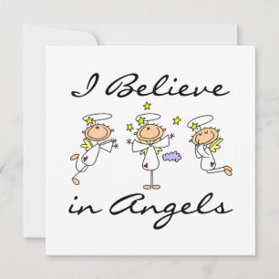 Carte Je crois aux t-shirts et cadeaux Angels
