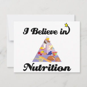 Carte je crois en la nutrition