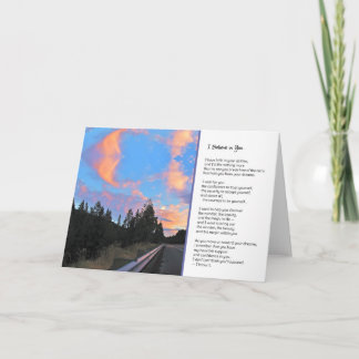 Carte Je crois en toi...