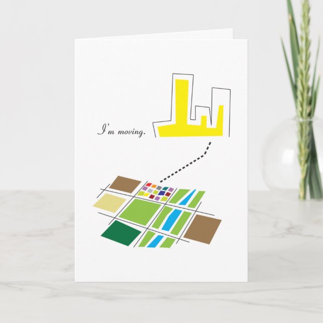 Carte Je déménage. (Devant)