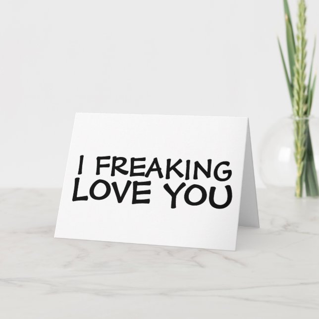 CARTE JE FRAÎCHE, JE T'AIME EN VOUS ACCUEILLANT DES CART (Devant)