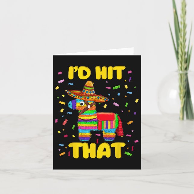 Carte Je Frapperais Cette Pinata Costume de Pinata Cinco (Devant)