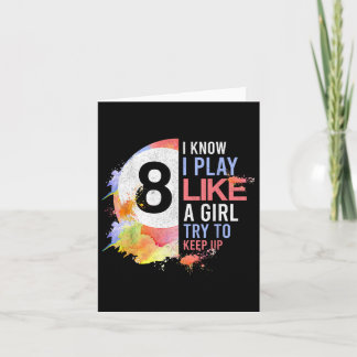 Carte Je Joue Comme Une Fille Essaie De Continuer À Bill