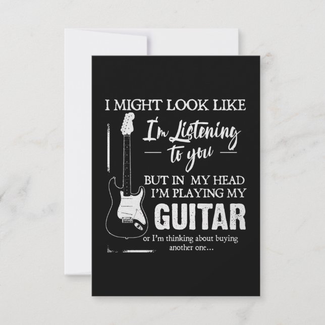Carte Je Joue Ma Guitare (Devant)