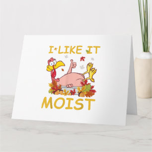 Carte Je L'Aime Moist Funny Turquie Dîner Thanksgiv