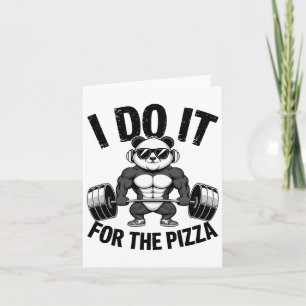 Carte Je Le Fais Pour La Pizza Barbell Bodybuilders Body