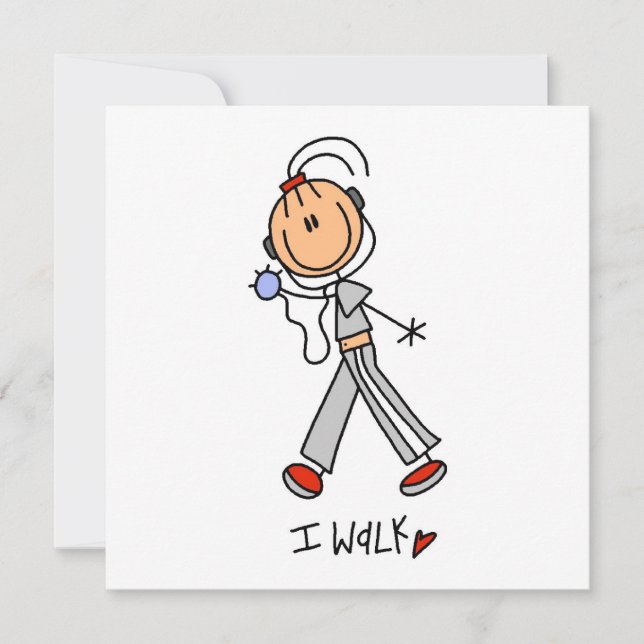 Carte Je marche (Devant)