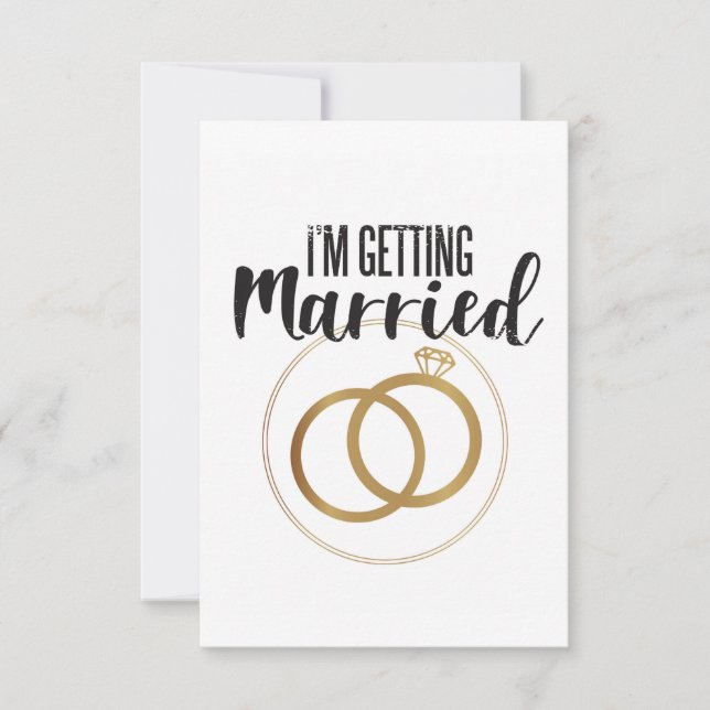 Carte Je me marie (Devant)