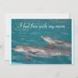 Carte Je me sens libre avec ma mère Fête des mères