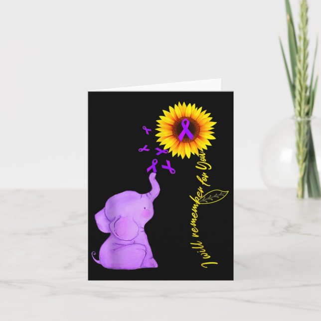 Carte Je Me Souviendrai De Vous Sunflower Alzheimerheime (Devant)